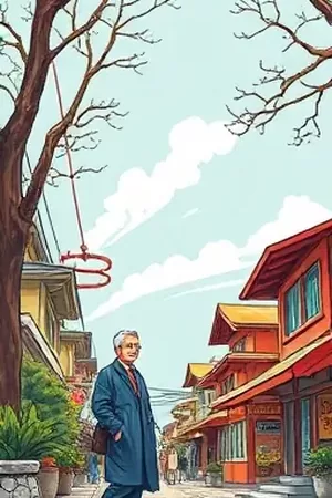 雾港档案全彩竖版封面插画